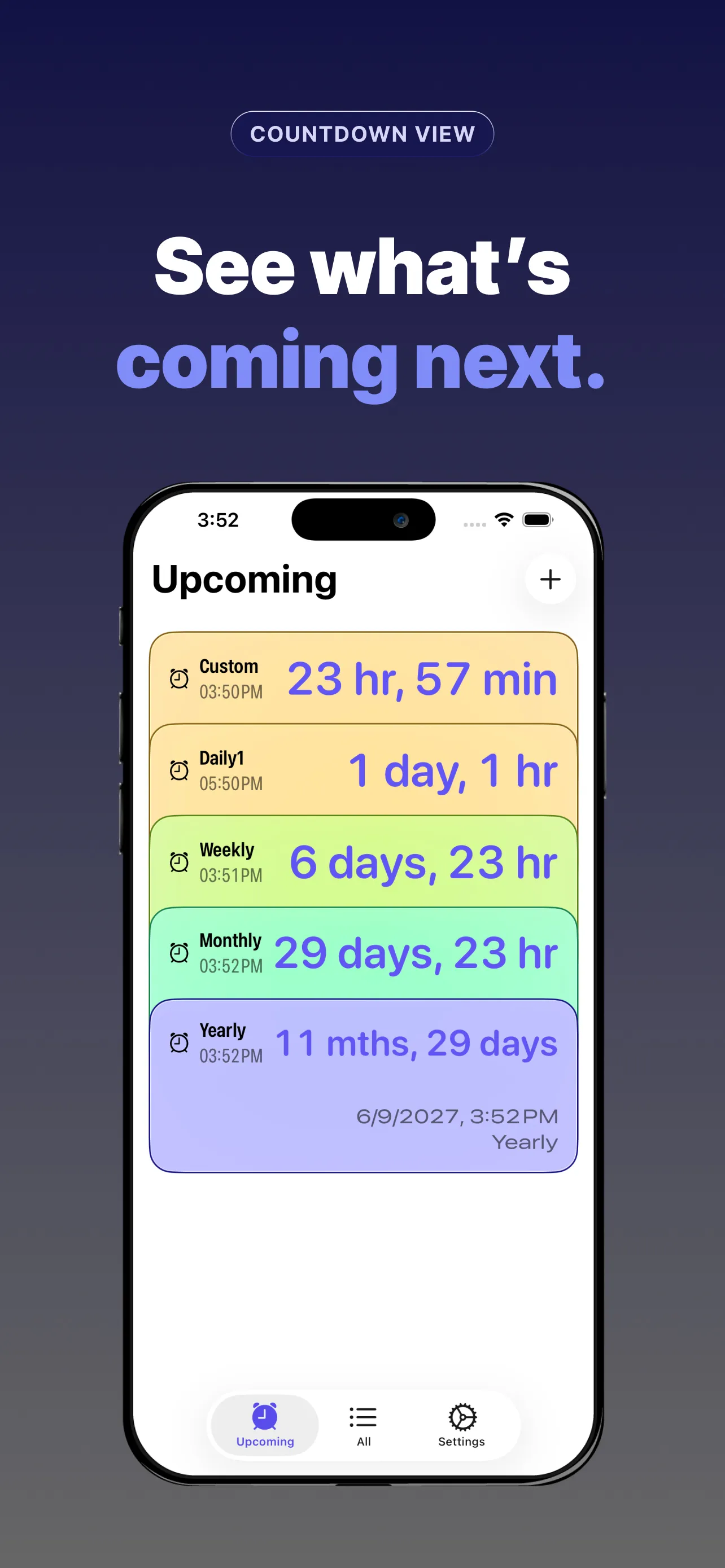 upcoming