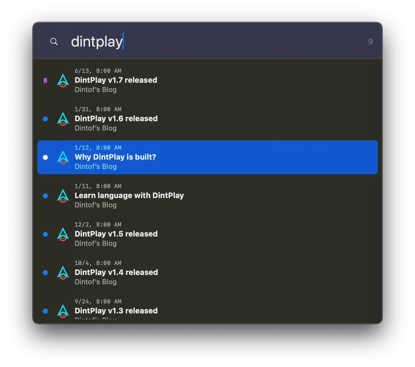 search window