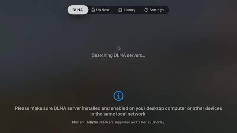 searching dlna server